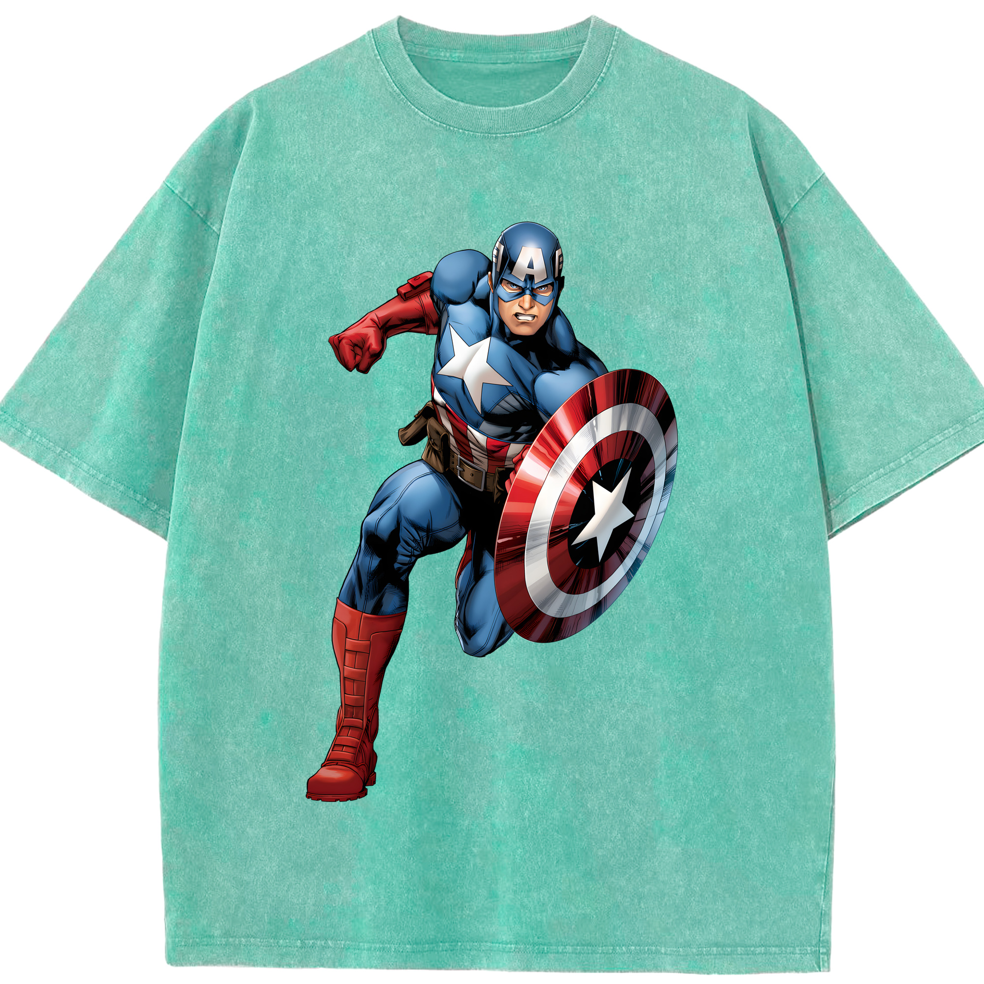 （画像用） アベンジャーズ The Avengers 綿100% ヴィンテージ風 半袖Tシャツ（フロントプリント）